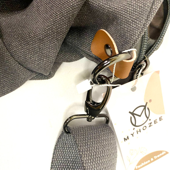 MYHOZEE Canvas Crossbody Bag Women, School Bag, Travel Bag, Purse Handbag - Picture 3 of 12